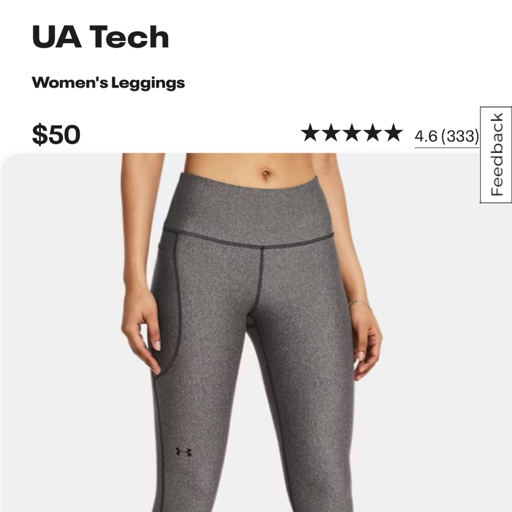 Native Gray Leggings with Black Logo